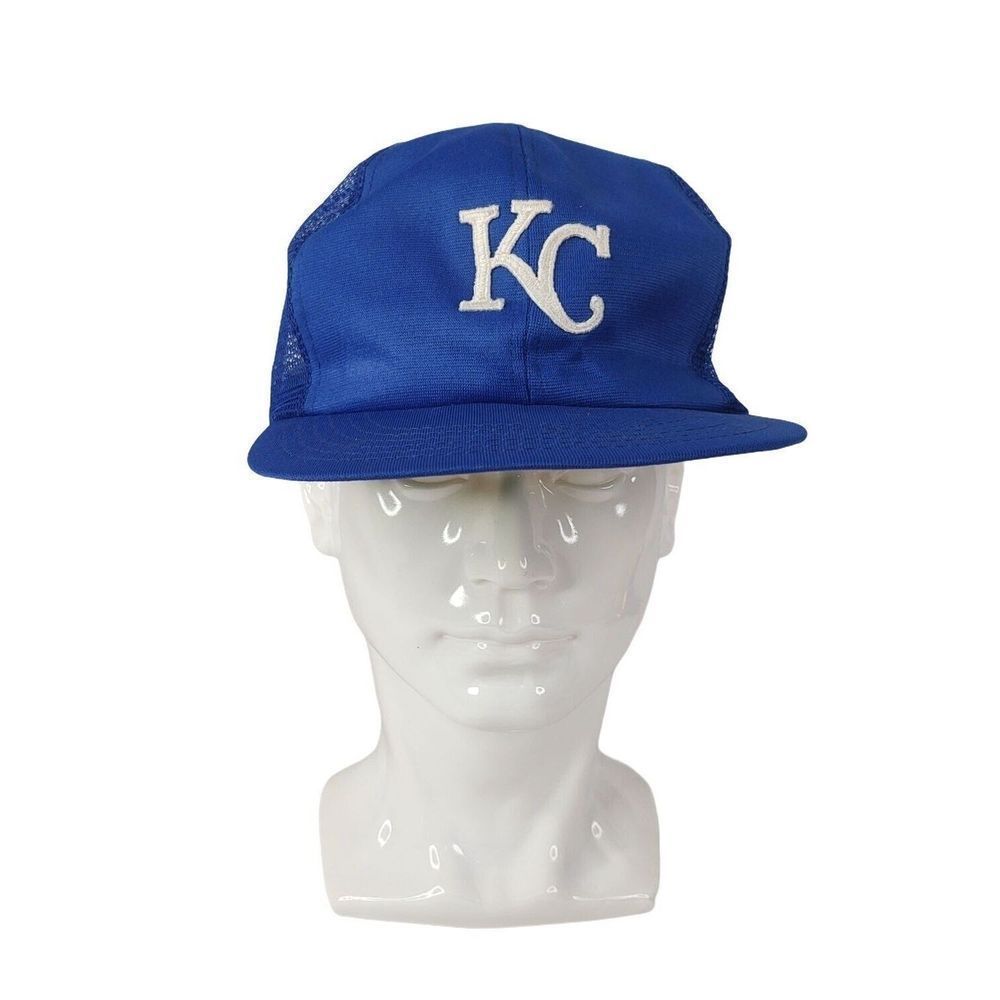 KC Kansas City Royals Mesh Baseball Hat Vintage Annco Snapback Cap Dad Trucker